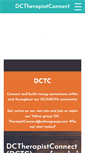Mobile Screenshot of dctherapistconnect.com