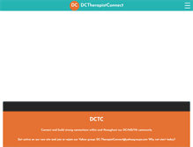 Tablet Screenshot of dctherapistconnect.com